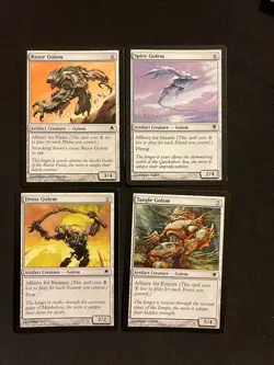 x4 Dross/Spire/Razor/Tangle Golem 4x [Darksteel] Magic MTG Cards LP - Image 1