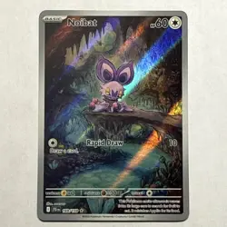 Pokemon Noibat 169/159 Sv09: Journey Together Illustration Rare Holo Card NM - Image 1