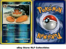 2008 Pokemon, D&P Great Encounters, #20/106 Kingler, Reverse Holo Rare - Image 1