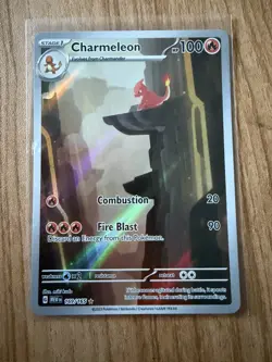 Pokemon TCG Charmeleon Holo Card Scarlet Violet-151 Illustration Rare 169/165 - Image 1