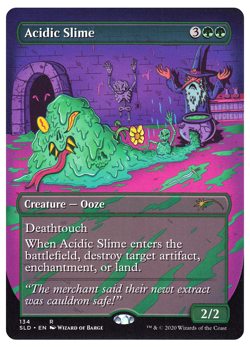 MTG - 1 x Acidic Slime - Rare - Secret Lair: Prime Slime (SLD) - M/NM - Image 1