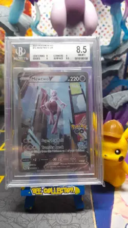 Pokemon Tcg Mewtwo V UR 2022 Pokemon Go 72/78 full Art BGS 8.5 NEAR MINT + - Image 1