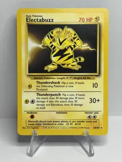 Pokemon TCG Electabuzz Base Set 20/102 - Image 1
