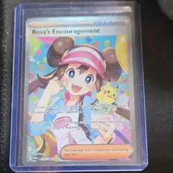 Pokemon TCG Rosa's Encouragement Trainer Full Art Holo Ultra Rare 123/088 EN - Image 1
