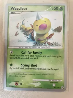 Pokemon TCG Weedle World Championship 2009 Singles 93/106 NM - Image 1