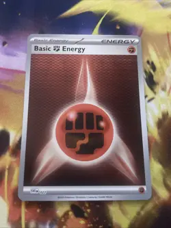 Fighting Energy SVE 022 Pokemon TCG Holo Foil Black Bolt White Flare - Image 1