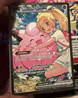 The Pokemon Company Lillie's Clefairy ex 184/159 SIR Holo English 190 HP - Image 1