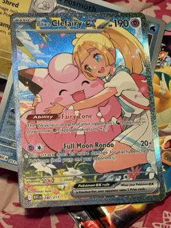 The Pokemon Company Lillie's Clefairy ex 184/159 SIR Holo English 190 HP - Image 3