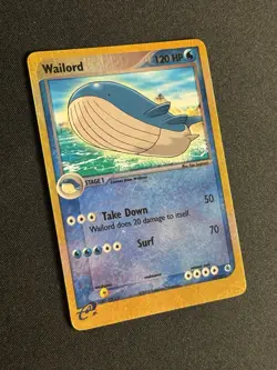 Wailord 14/109 EX Ruby & Sapphire Reverse Holo Rare Pokemon - Image 4