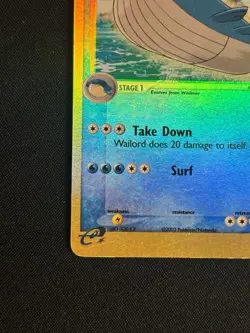 Wailord 14/109 EX Ruby & Sapphire Reverse Holo Rare Pokemon - Image 5