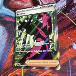 Atticus 133/131 SV: Prismatic Evolutions Holo Ultra Rare Pokemon TCG NM - Image 2