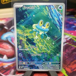 Pokemon TCG Froakie Illustration Rare Holo Scarlet & Violet #088/086 EN 2023 - Image 1