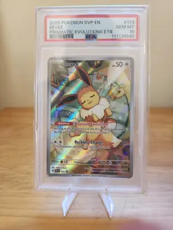 Eevee Prismatic Evolutions Promo ETB PSA 10 Scarlet Violet Pokemon 173 - Image 1