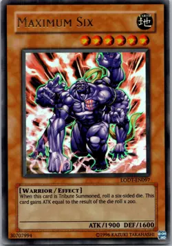 Yugioh Maximum Six LODT-EN097 Ultra Rare NM - Image 1