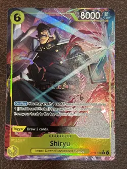 Shiryu Alternate Art SR OP16-108 One Piece TCG The Time Of Battle English Yellow - Image 1