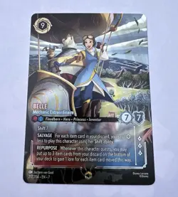 Disney Lorcana Belle Mechanic Extraordinaire 217/204 | ENCHANTED | Beauty Beast - Image 1
