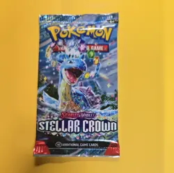 Pokemon * Stellar Crown * Scarlet & Violet - SV07 Booster Pack from Sealed Box - Image 1