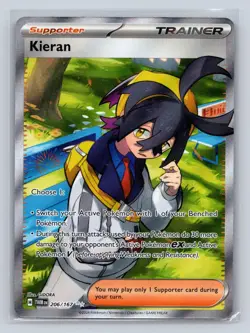Kieran 206/167 Ultra Rare Twilight Masquerade Pokemon NM - Image 1
