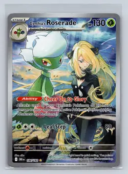 Cynthia's Roserade 184/182 Illustration Rare Destined Rivals Pokemon NM - Image 1