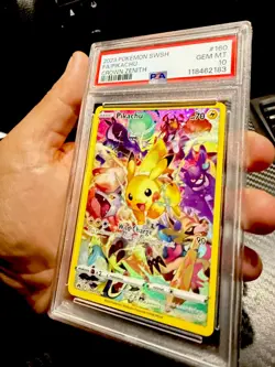 PSA 10 Pikachu Secret Rare Full Art Holo 160/159 Crown Zenith English 2023 - Image 3