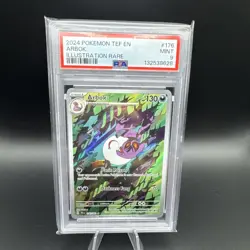 2024 Pokemon Arbok 176/162 Temporal Forces Illustration Rare PSA 9 MINT - Image 1