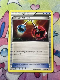 Energy Retrieval 92/114 Uncommon Trainer Black & White Base Pokemon 2011 LP - Image 1