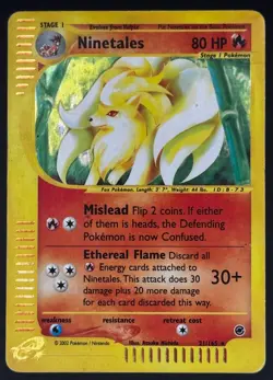 Pokemon TCG: Ninetales - Expedition Base Set Holographic #021/165 [HP] - Image 1