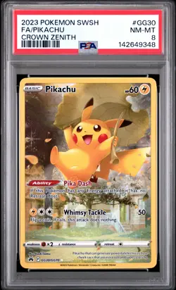 2023 Pokemon Sword And Shield Crown Zenith Pikachu PSA 8 #GG30/GG70 - Image 1