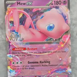 Pokemon TCG Mew EX 180 HP Holo Autographed World Championships 2023 Psychic - Image 1