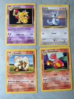 Pokemon Original Base bundle x 58 Cards No Dupes Non Holo Vintage 1999 - Image 4