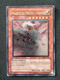 Yugioh Majestic Mech - Ohka 1st Edition Ultimate Rare EOJ-EN015 LP - Image 1