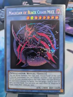 YuGiOh! Magician of Black Chaos MAX TN19-EN002 Secret Rare - Image 1