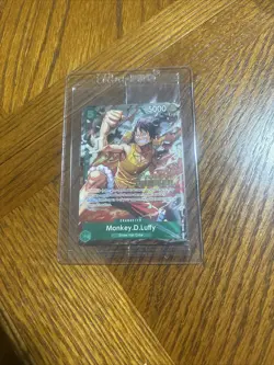 Monkey.D.Luffy P-135 Winner Stamp OP16 Pre-Release Event Promo Card Sealed - Image 1