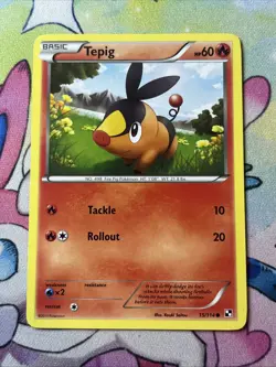 Tepig - 15/114 - Common VLP, English Pokemon Black and White - Image 1
