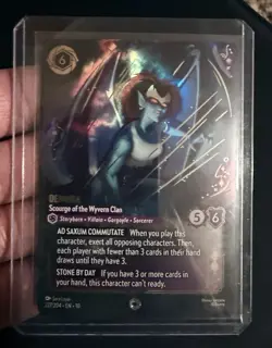 Disney Lorcana Demona Scourge of the Wyvern Clan Cold Foil Rare Card EN 10 NM - Image 1