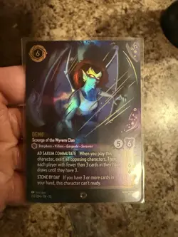 Disney Lorcana Demona Scourge of the Wyvern Clan Cold Foil Rare Card EN 10 NM - Image 2