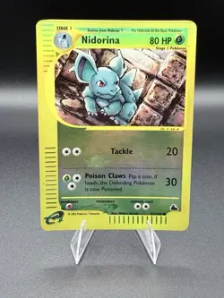 NIDORINA 83/144 Skyridge REVERSE HOLO RH E-Series / E-Reader Pokemon TCG card LP - Image 1