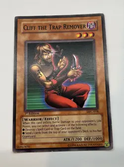 YUGIOH - Cliff the Trap Remover - MFC-078 - Common 1st Edition - Ding Corner - Image 1