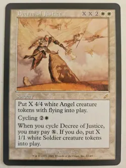 Decree of Justice MTG Scourge NM Rare - Image 1