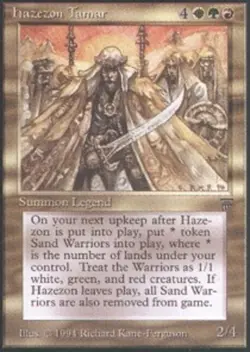 [1x] Hazezon Tamar Played, English Legends MTG Magic - Image 1