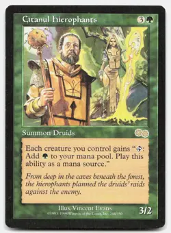 Citanul Hierophants 244 Rare Urza's Saga Magic: The Gathering Near Mint - Image 1