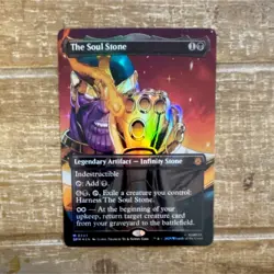 The Soul Stone 243 Mythic Legendary Artifact Borderless Foil MTG Spider-Man - Image 1