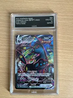 PSA 10 GEM MINT: 2021 POKEMON KOREAN SWORD & SHIELD 048 FULL ART/UMBREON VMAX - Image 1