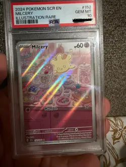 pokemon stellar crown milcery 152/142 psa 10 - Image 1