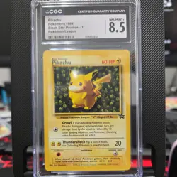 Pokemon Ivy Pikachu #1 1999 Black Star Promo CGC 8.5 NM-MT+ - Image 1