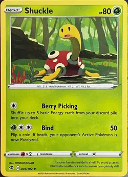 Shuckle - 005/192 - Rebel Clash Pokemon 2020 - Image 1