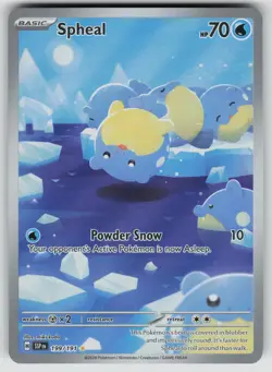 SPHEAL 199/191 ILLUSTRATION RARE SURGING SPARKS POKEMON HOLO NEAR MINT - Image 1