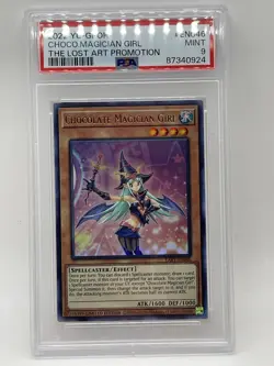 CHOCOLATE MAGICIAN GIRL PSA 9 LART-EN046 Ultra Rare Limited Edition Yugioh 2022 - Image 2