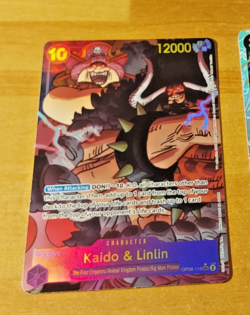 ONE PIECE ENGLISH CARTE GAME HOLO CARTE Kaido Linlin OP08-119 ALT EN MINT - Image 1