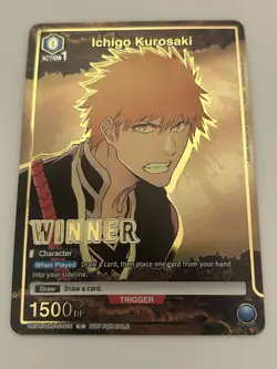 Ichigo Kurosaki UEPR/BLC-2-016 (Winner) - Union Arena Promotion Card - Image 1